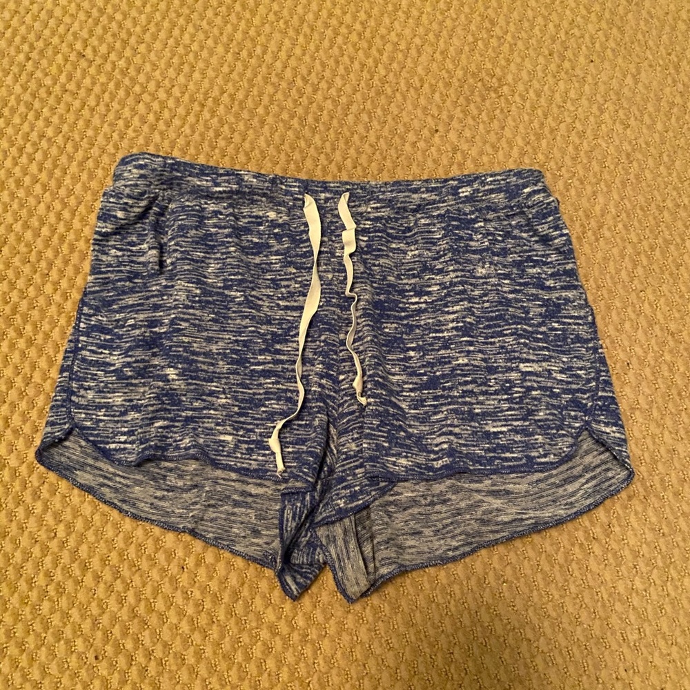 Aeropostale Pajama Shorts Soft Blue and White